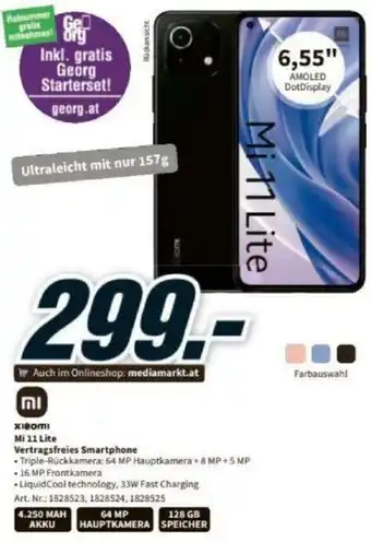 Media Markt Xiaomi Mi 11 Lite Vertragsfreies Smartphone Angebot