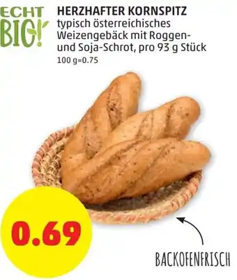 PENNY Herzhafter Kornspitz 93 g Angebot