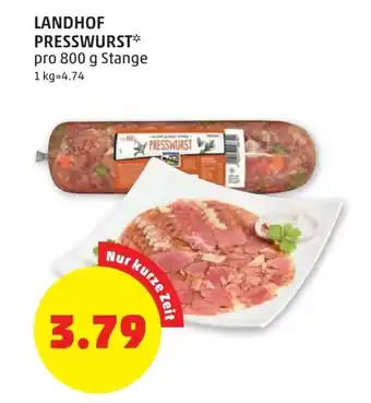 PENNY Landhof Presswurst 800 g Angebot