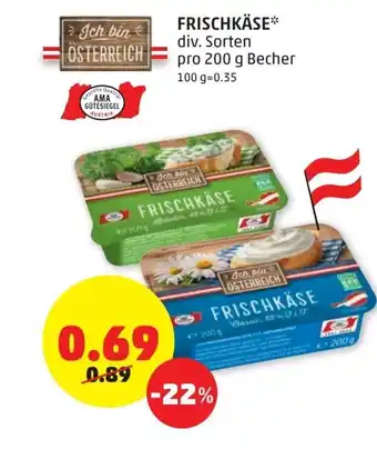 PENNY Frischkase 200 g Angebot