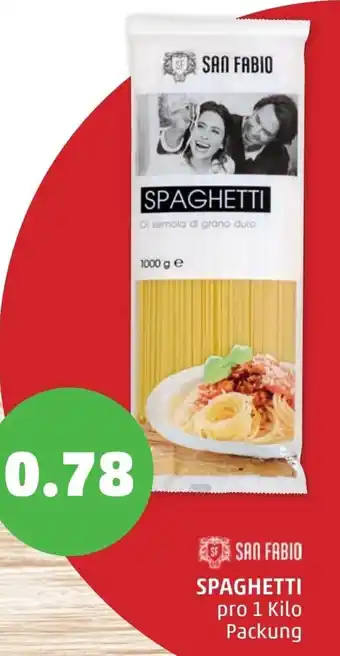 PENNY San Fabio Spaghetti 1 Kilo Angebot