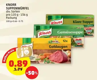 PENNY Knorr Suppenwürfel 120 g Angebot