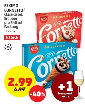 PENNY Eskimo Cornetto 540 ml Angebot