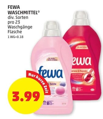 PENNY Fewa Waschmittel Angebot
