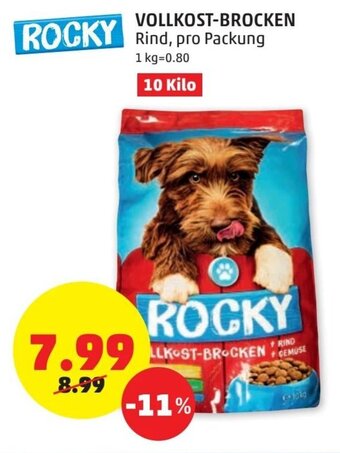 PENNY Rocky Vollkost-Brocken 10 Kilo Angebot