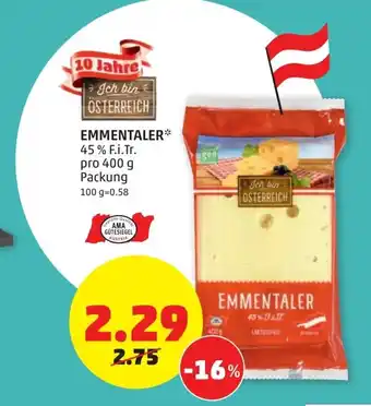 PENNY Emmentaler 400 g Angebot