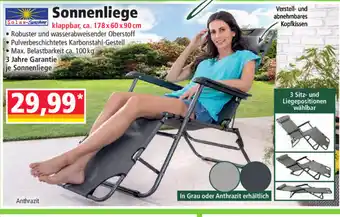Norma Sonnenliege 178x60x90 cm Angebot
