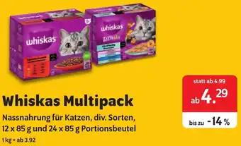 Das Futterhaus Whiskas Multipack Angebot