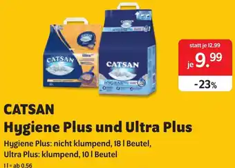 Das Futterhaus CATSAN Hygiene Plus und Ultra Plus Angebot