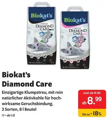 Das Futterhaus Biokat's Diamond Care Angebot