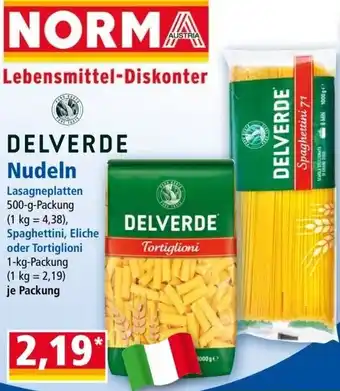 Norma DELVERDE Nudeln Angebot