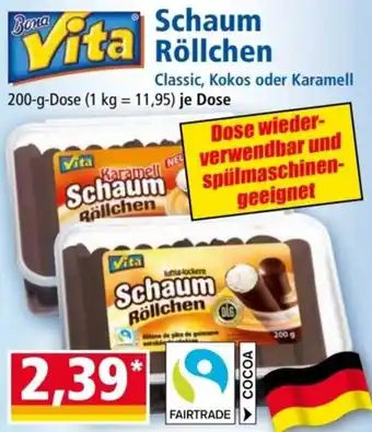 Norma Schaum Röllchen 200g Angebot