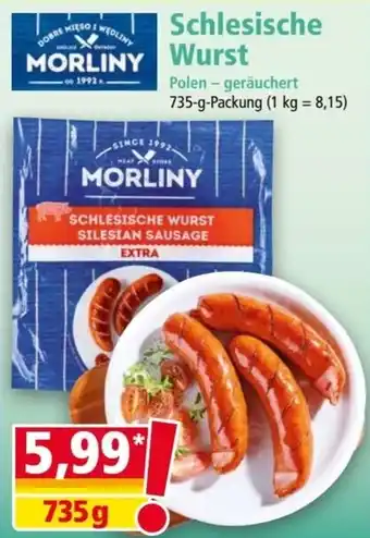 Norma Schlesische Wurst 735g Angebot