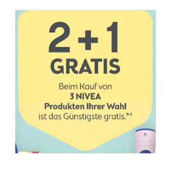 Bipa 2+1 GRATIS Beim Kauf von 3 NIVEA Produkten Ihrer Wahl BIPA Angebot