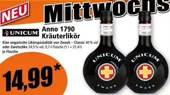 Norma Anno 1790 Kräuterlikör Angebot