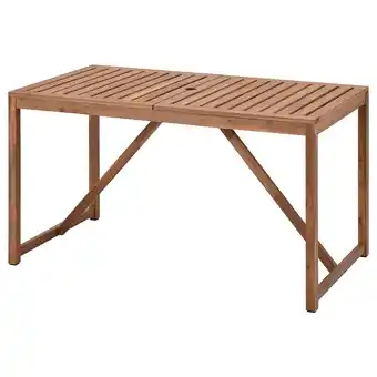IKEA NÄmmarÖ Tisch/außen, hellbraun lasiert, 140x75 cm Angebot