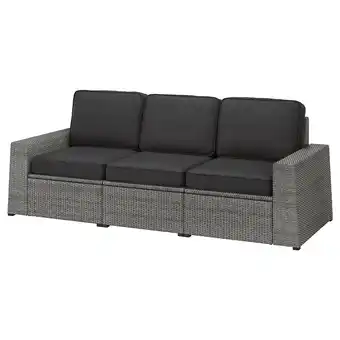 IKEA SollerÖn 3er-sitzelement/außen, dunkelgrau/järpön/duvholmen anthrazit Angebot