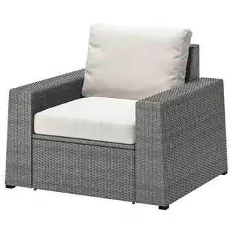 IKEA SollerÖn Sessel/außen, dunkelgrau/frösön/duvholmen beige Angebot