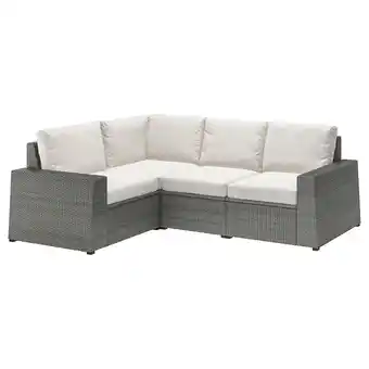 IKEA SollerÖn Modulecksofa 3-sitzig/außen, dunkelgrau/frösön/duvholmen beige Angebot