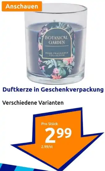 Action Duftkerze in Geschenkverpackung Angebot