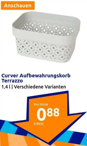 Action Curver Aufbewahrungskorb Terrazzo 1.4 L Angebot