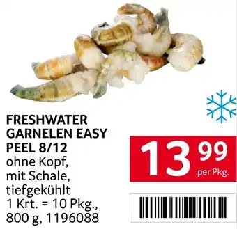 Transgourmet FRESHWATER GARNELEN EASY PEEL 8/12 800g Angebot