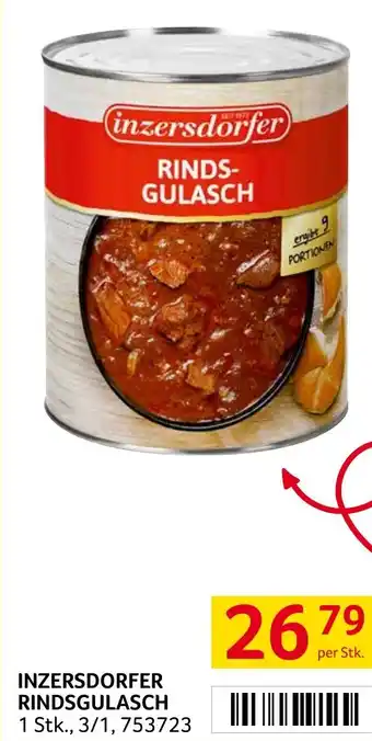 Transgourmet INZERSDORFER RINDSGULASCH Angebot
