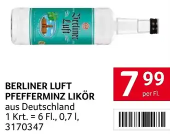 Transgourmet BERLINER LUFT PFEFFERMINZ LIKÖR 0.7L Angebot