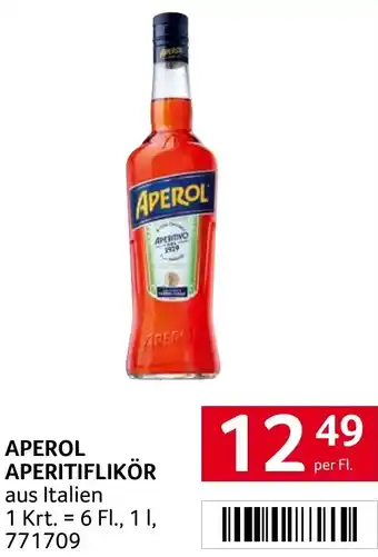 Transgourmet APEROL APERITIFLIKÖR 1L Angebot
