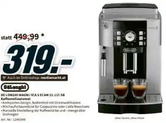 Media Markt DE Longhi Magni: ICA S ECAM 21.117 SB Kaffeevollautomat Angebot