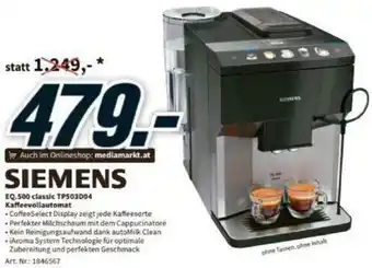 Media Markt Siemens EZ.500 Classic TP503D04 Kaffeevollautomat Angebot
