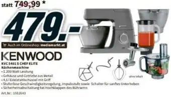 Media Markt Kenwood KVC 5401 S Chef Elite Küchenmaschone Angebot