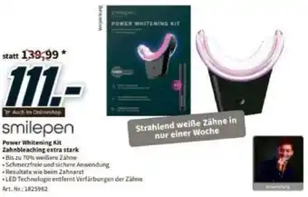 Media Markt Smilepen Power Whitening Kit Zahnbleaching Extra Stark Angebot