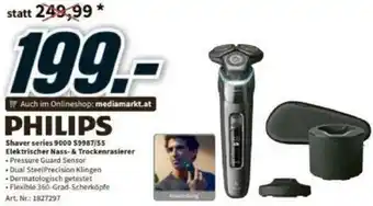 Media Markt Philips Shaver Series 9000 S9987/SS Elektrischer Nass-& Trockenrasierer Angebot