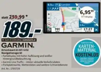 Media Markt Garmin DriveSmart 65 MT-SEU Navigationsgerät Angebot