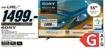 Media Markt Sony XR-55A80J 139 cm OLED Google-TV Angebot