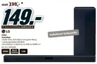 Media Markt LG DSN4 Soundbar Angebot