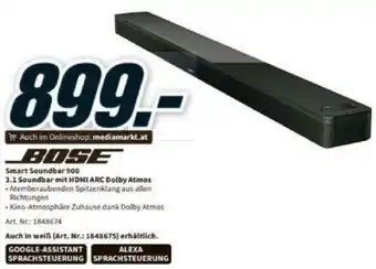 Media Markt Smart Spundbar 900 3.1 Soundbar Mit HDMI ARC Dolby Atmos Angebot