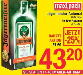 Maximarkt Jagermeister 0.02 L Angebot