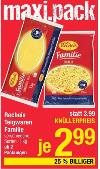 Maximarkt Familie Teigwaren Angebot