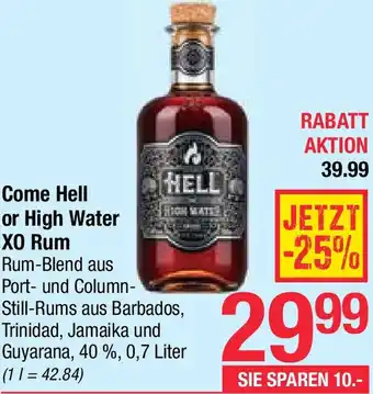 Maximarkt Hell Or High Water XO Rum Angebot