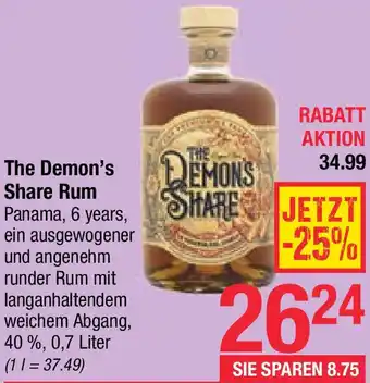 Maximarkt The Demon's Share Rum 0.7L Angebot