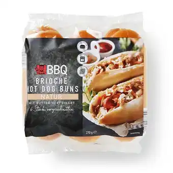 Hofer BBQ Brioche Hot Dog Roll HOFER 270 Gramm 1 Packung Angebot