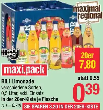 Maximarkt RiLi Limonade Angebot