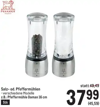 Metro Salz- od. Pfeffermühlen Angebot