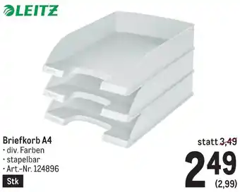 Metro LEITZ Briefkorb A4 Angebot