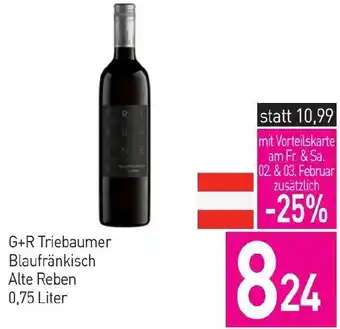 Sutterlüty G+R Triebaumer Blaufränkisch Alte Reben 0.75 Liter Angebot