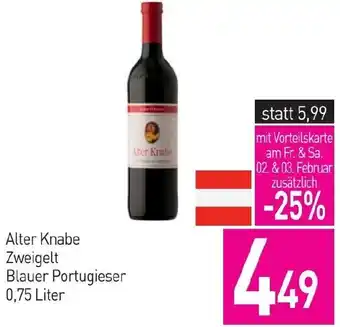 Sutterlüty Alter Knabe Zweigelt Blauer Portugieser 0.75 Liter Angebot
