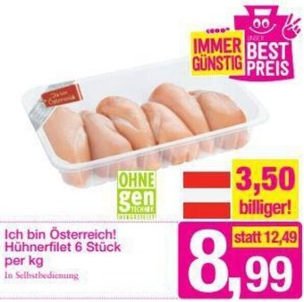 Sutterlüty Ich Bin Österreich Hühnerfilet 6 Stück Per Kg Angebot