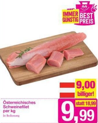 Sutterlüty Österreichisches Schweinefilet Per Kg Angebot